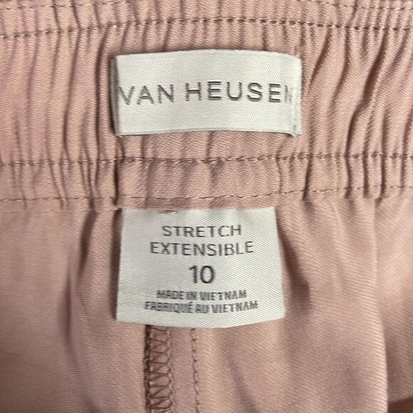 Van Heusen Ladies Stretch Extensible Drawstring Pants, Size 10, Dusty Rose Pink - Picture 6 of 7